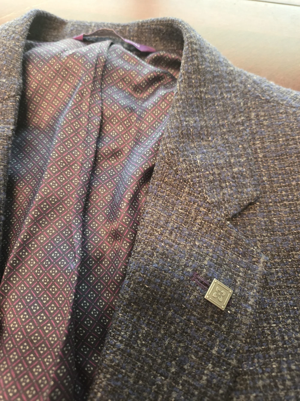 Ted Baker Men's Textured Navy Sport Coat